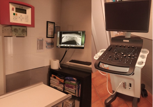 Radiología digital directa y Ecografía directa con servicio externo expecializado